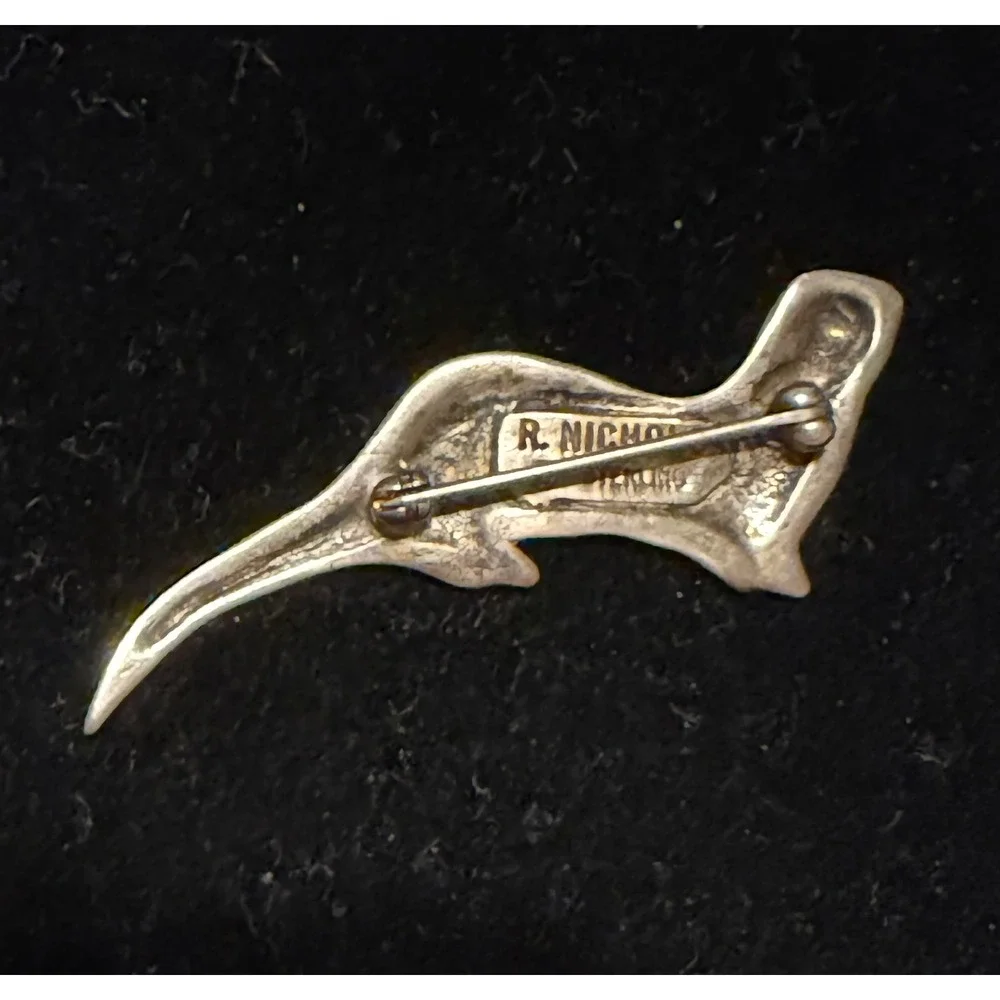 R. Nichols Sterling Silver Otter Pin